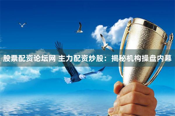 股票配资论坛网 主力配资炒股：揭秘机构操盘内幕